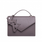 Preview: Handle Bag with shoulder strap made of calfskin taupe